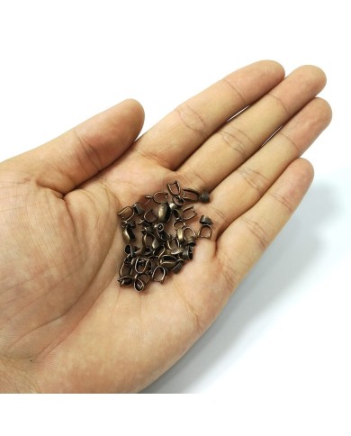 100 Adet- Reçine Epoksi Takı Kıskacı- Bakır Eskitme