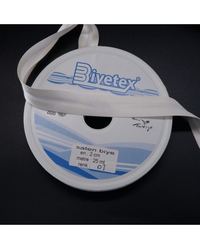 10 METRE- 2 CM -Saten Biyetex Biye - No 003
