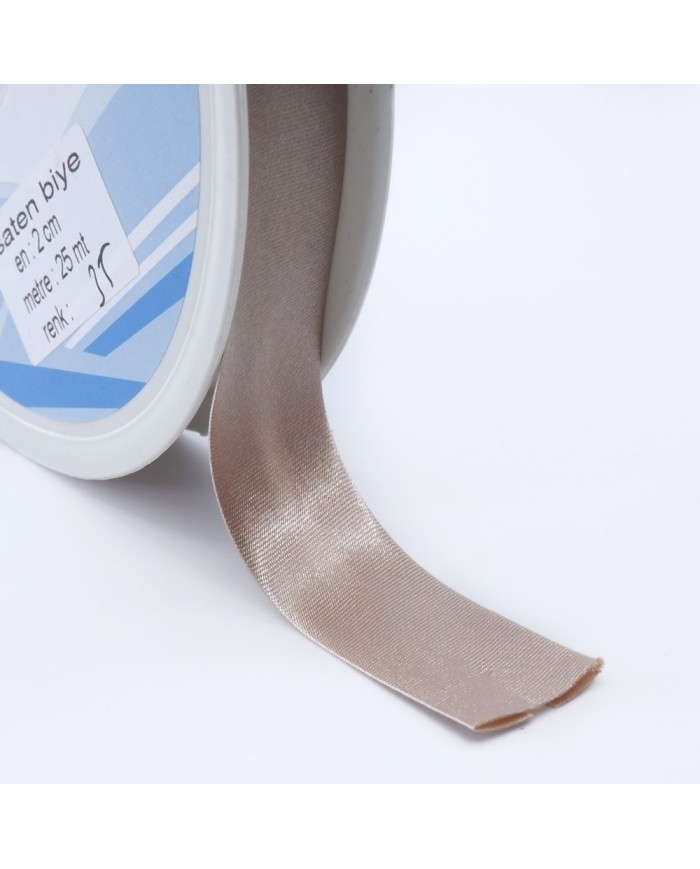 250 Metre - Saten Biye - 2 Cm Biyetex - No 035