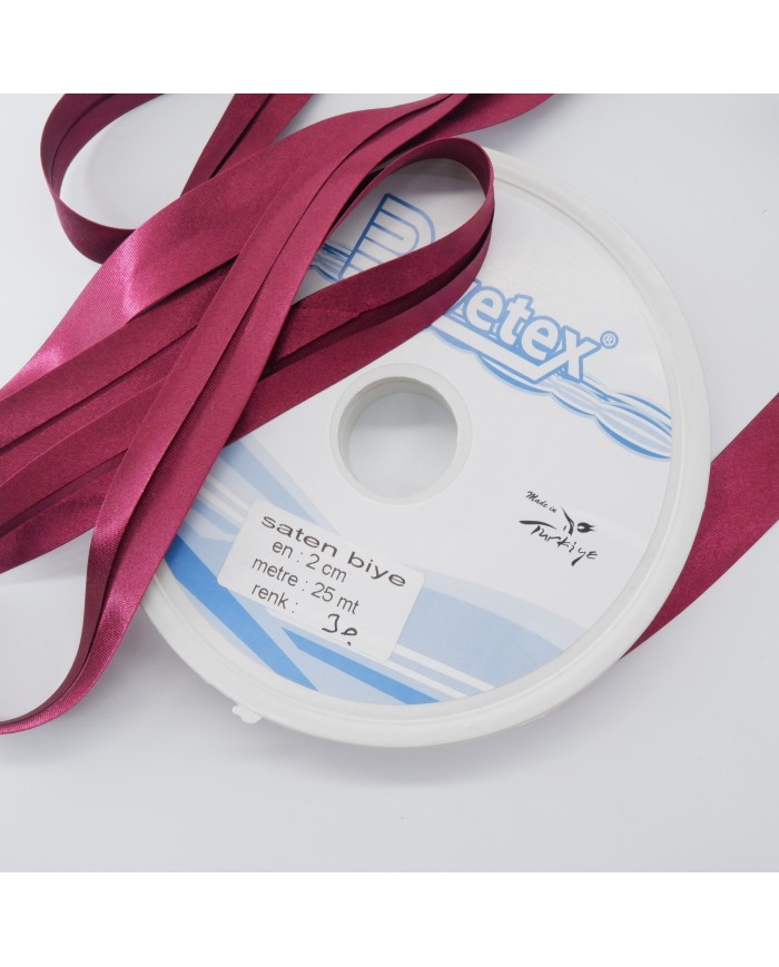 250 Metre - Saten Biye - 2 Cm Biyetex - No 030