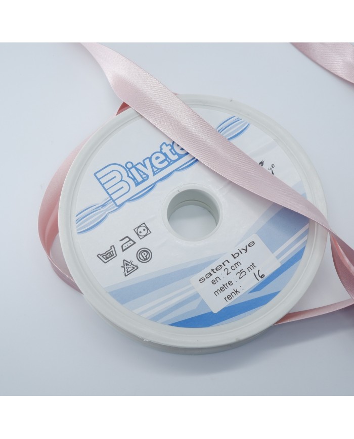 250 Metre - Saten Biye - 2 Cm Biyetex - No 016