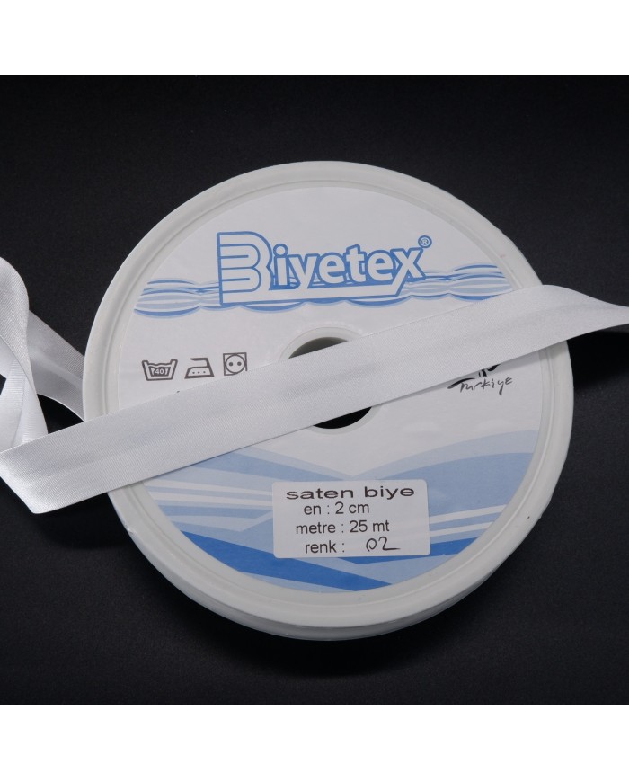 250 Metre - Saten Biye - 2 Cm Biyetex - No 002