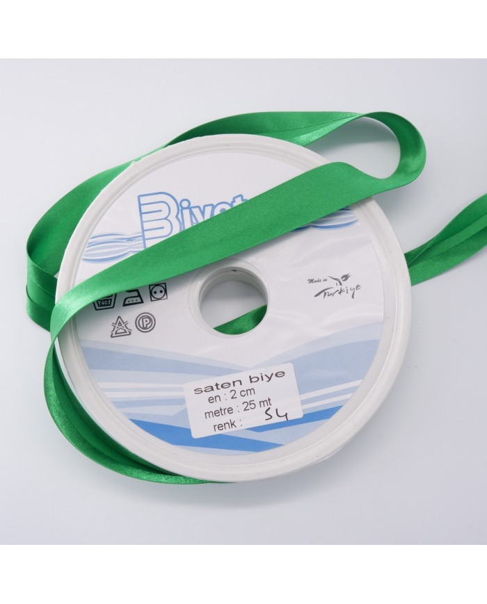 250 Metre - 2 Cm Biyetex Saten Biye - No 054 250 Metre - 2 Cm Biyetex Saten Biye - No 054