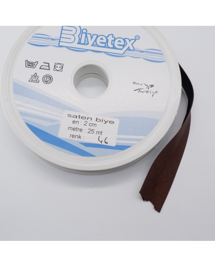 250 Metre - 2 Cm Biyetex Saten Biye - No 046