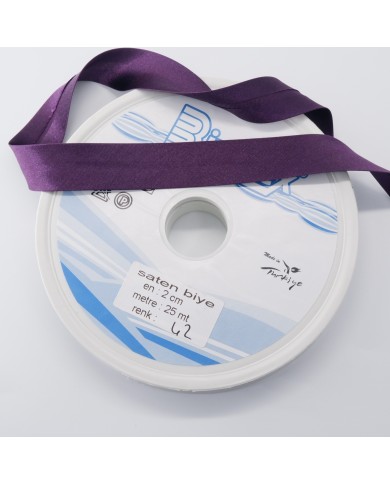 250 Metre - 2 Cm Biyetex Saten Biye - No 042