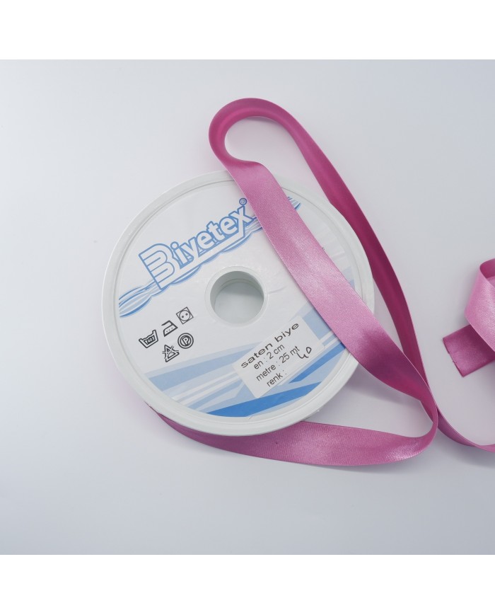 250 Metre - 2 Cm Biyetex Saten Biye - - No 040