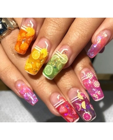 Fimo Yaprak Karşık Epoksi Kozmatik Tırnak pulu 5 Gr