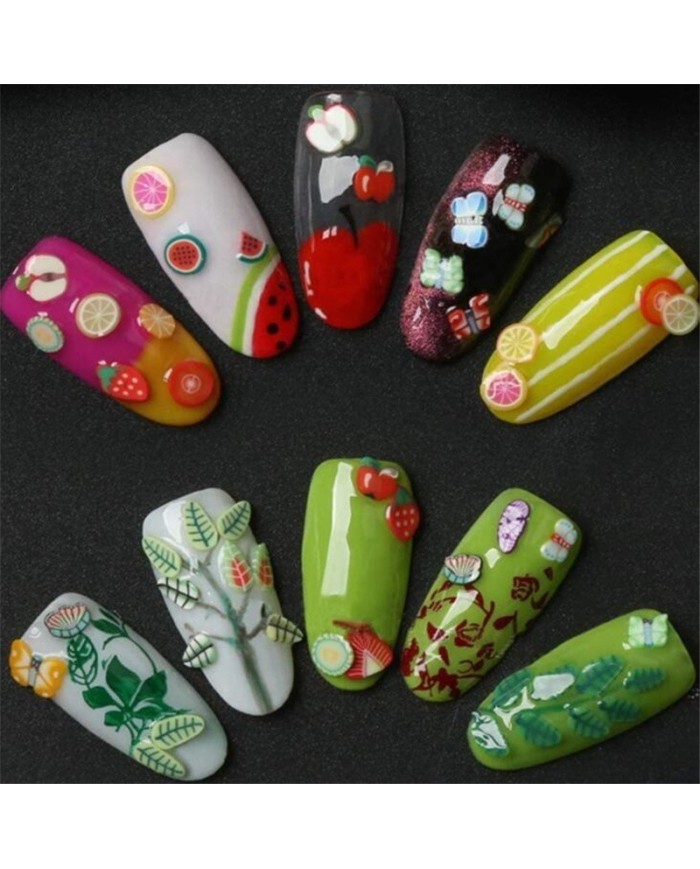 Fimo Çilek Epoksi Tırnak Pulu 5 Gr