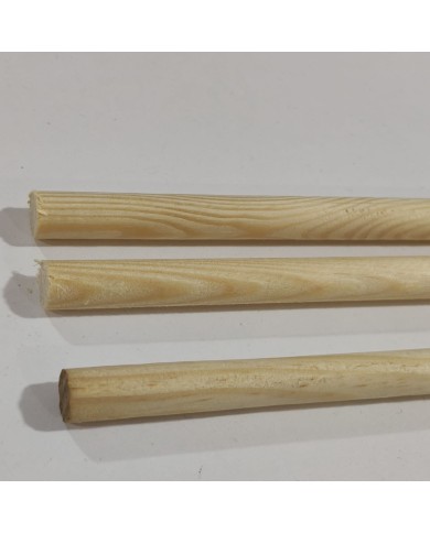 50 Adet - Doğal Ahşap Çubuk 18cmx5-6 mm