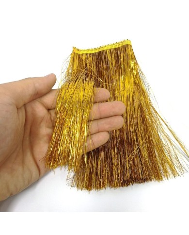 10 Metre - Simli Saçak 20 cm - Gold