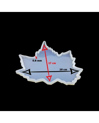 Bardak Altı Reçine Epoksi Kalıp - Yaprak - ORTA - BB3