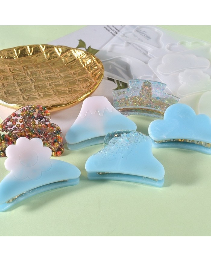 Timsah Ağızlı Epoksi Reçine Silikon 6 Tokalı Set- Kod:1033