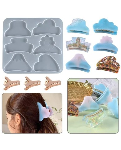 Timsah Ağızlı Epoksi Reçine Silikon 6 Tokalı Set- Kod:1033