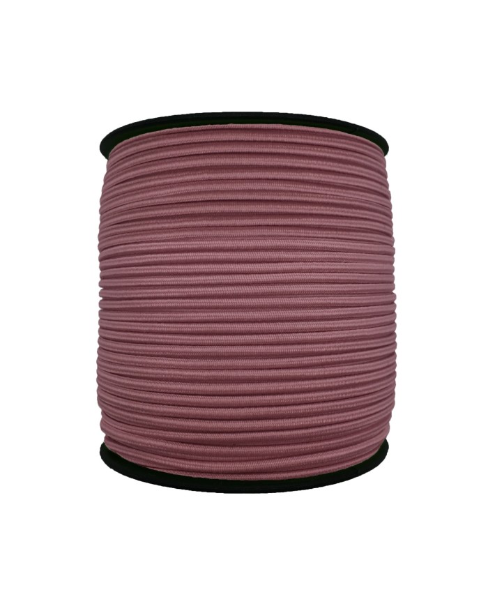 3 mm Yuvarlak Lastik-100 Metre Gül Kurusu Yuvarlak Lastik