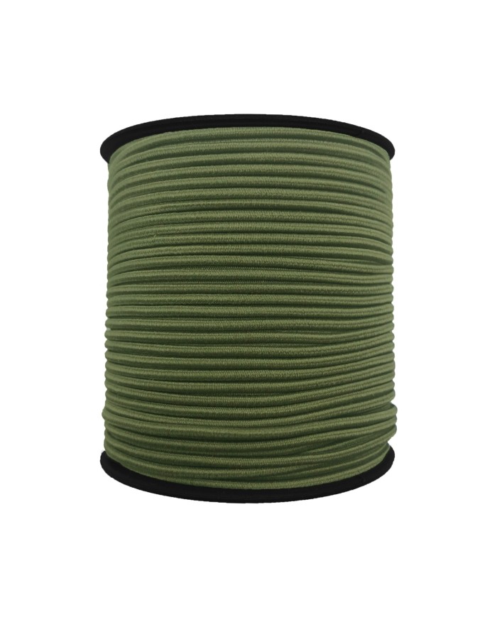 3 mm Yuvarlak Lastik-100 Metre Haki Yuvarlak Lastik