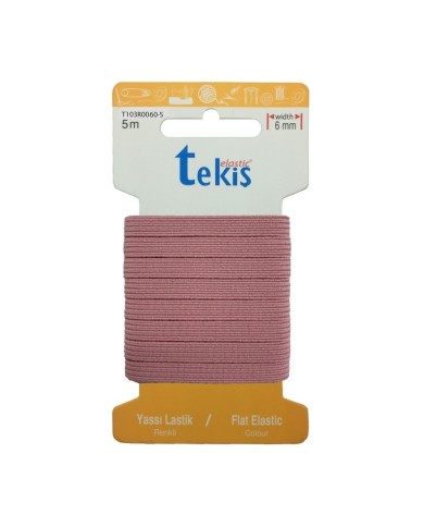 20mm Gül Kurusu Dokuma Lastik - 3 Metre 20mm Gül Kurusu Dokuma Lastik - 3 Metre