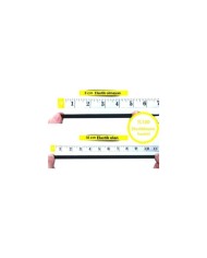 25mm Beyaz Dokuma Lastik - 10 Metre