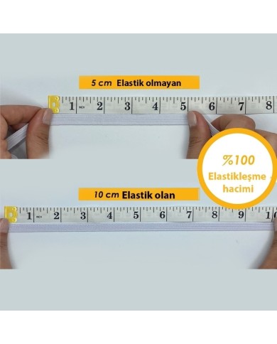 40mm Kırmızı Dokuma Lastik - 3 Metre
