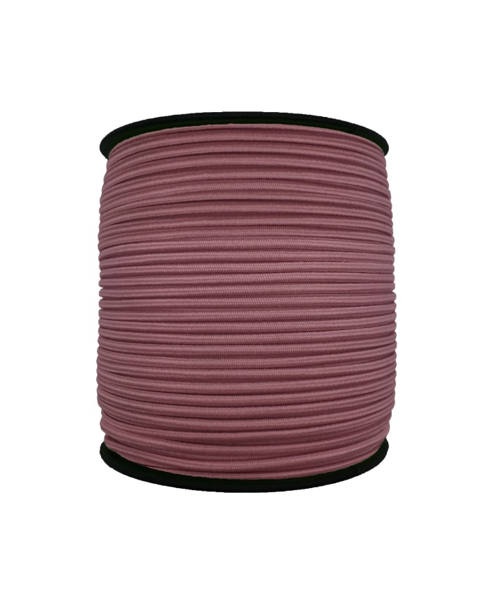 3 mm Yuvarlak Lastik-5 Metre Gül Kurusu Yuvarlak Lastik