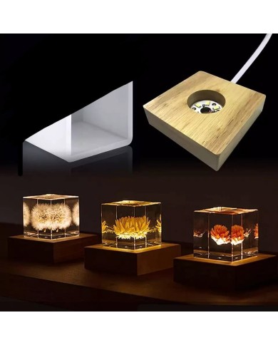 Led Kare Reçine Epoksi Lambası