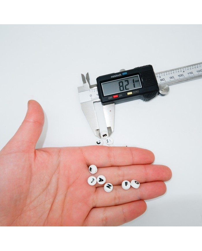 \\"K\\" 8 mm Adet Sedef Harf Boncuk