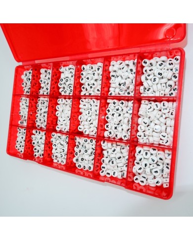 \\"L\\" 8 mm Adet Sedef Harf Boncuk