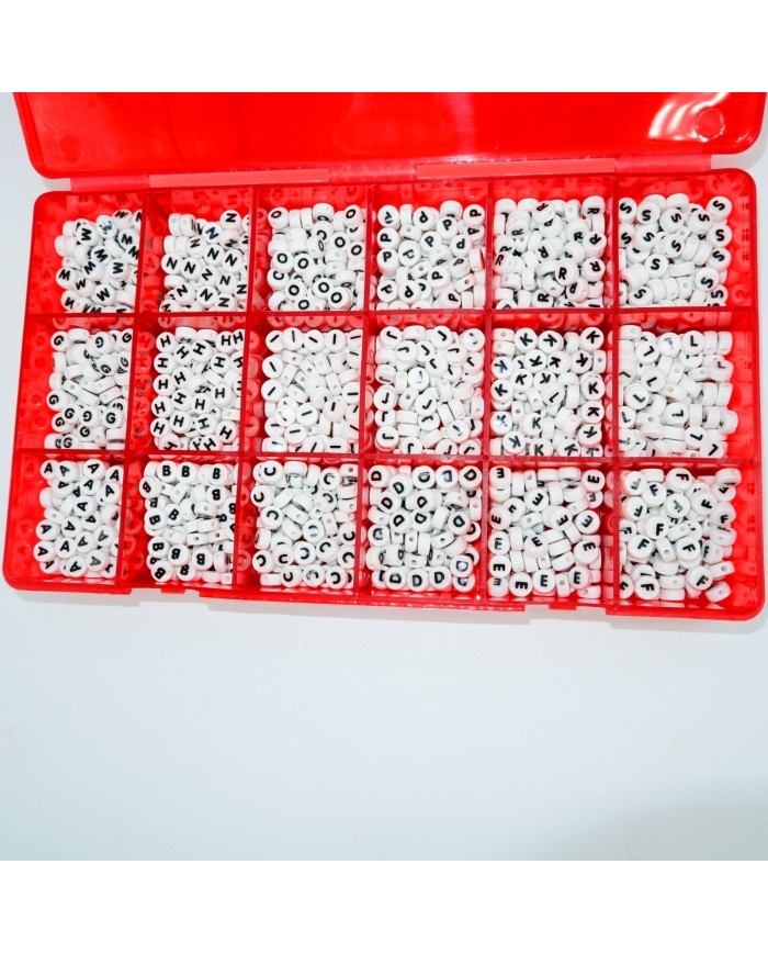 \\"N\\" 8 mm Adet Sedef Harf Boncuk