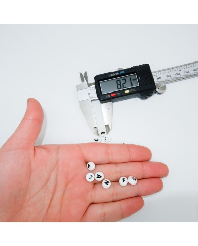 \\"P\\" 8 mm Adet Sedef Harf Boncuk