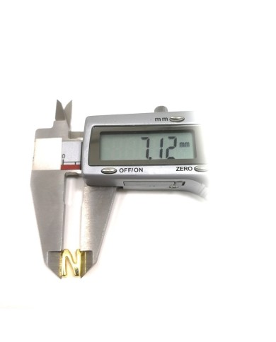 \\"F\\" Mini Harfler Lak Kaplama Gold - 3 Adet