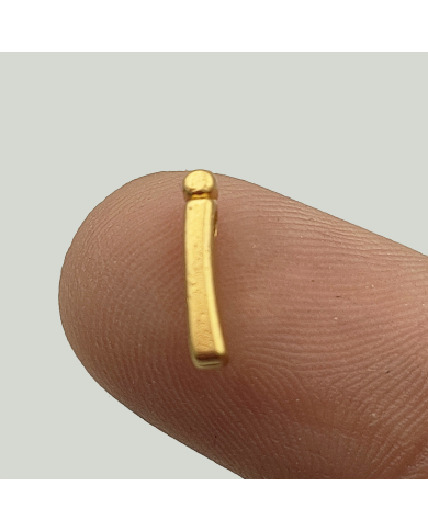 \\"İ\\" Mini Harfler Lak Kaplama Gold - 3 Adet