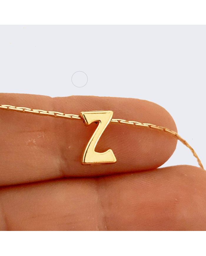 \\"Z\\" Mini Harfler Lak Kaplama Gold - 3 Adet