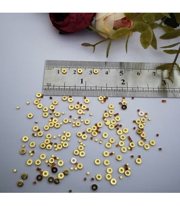 Pleksi,Bijuteri ve Oyalık Pullar gold 3mm M 201 -250gr