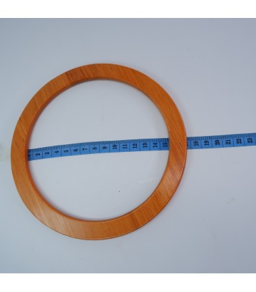 1 ÇİFT YUVARLAK AHŞAP ÇANTA SAPI - 17 cm