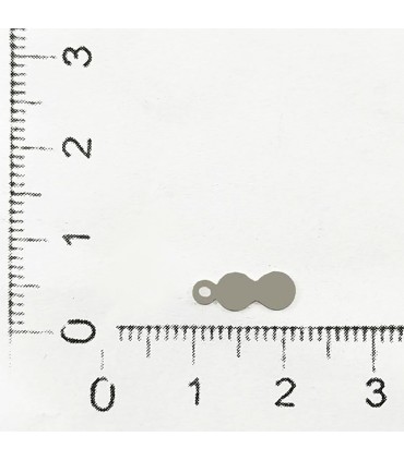 Pleksi,Bijuteri ve Oyalık Pullar Gumus 4,5x12mm M 337 -250gr