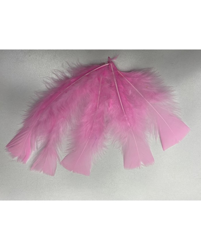 50 Adet - Tek Kaz Tüyü Pembe