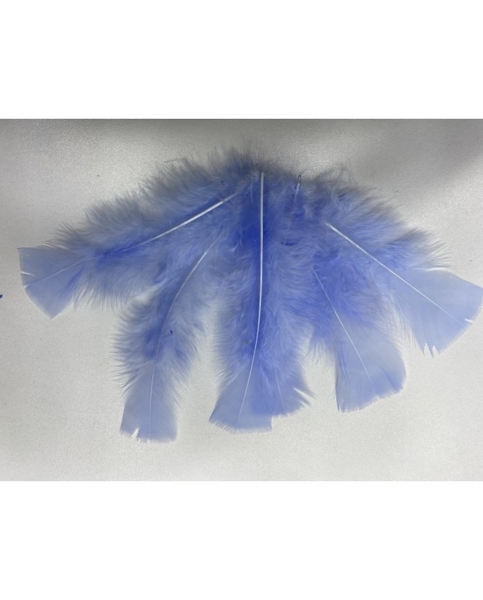 50 Adet - Tek Kaz Tüyü Bebe Mavi