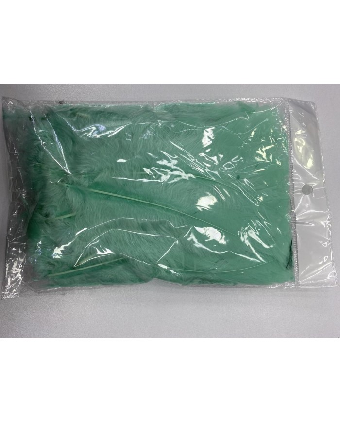 50 Adet - Tek Kaz Tüyü Su Yeşili