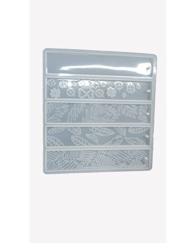 5'Lİ DESENLİ KİTAP AYRACI - EPOKSİ REÇİNE KALIP-Kod:1038