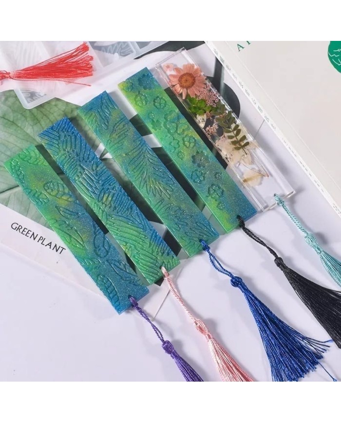 5'Lİ DESENLİ KİTAP AYRACI - EPOKSİ REÇİNE KALIP - Kod:1037