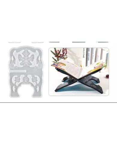 Yaprak desenli Rahle BİR ADET SİLİKON KALIP -Kod:371