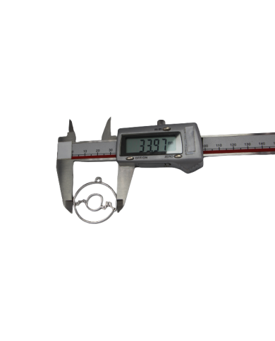 Pirinç Halka Desenli Kolye Ucu - Bijuteri Takı