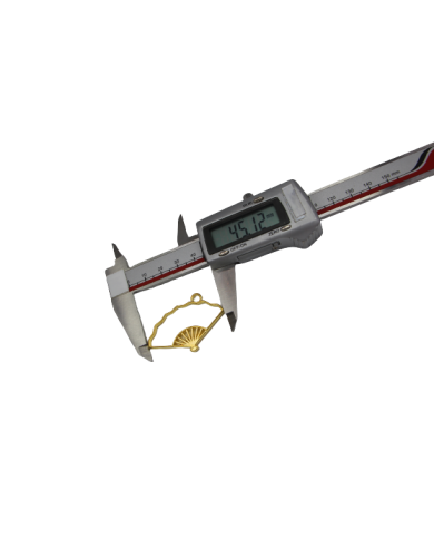 Pirinç Yelpaze Desenli Kolye Ucu - Bijuteri Takı