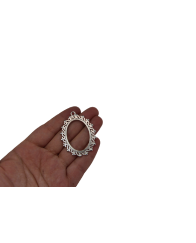 Pirinç Halka Ayna Desenli Kolye Ucu - Bijuteri Takı