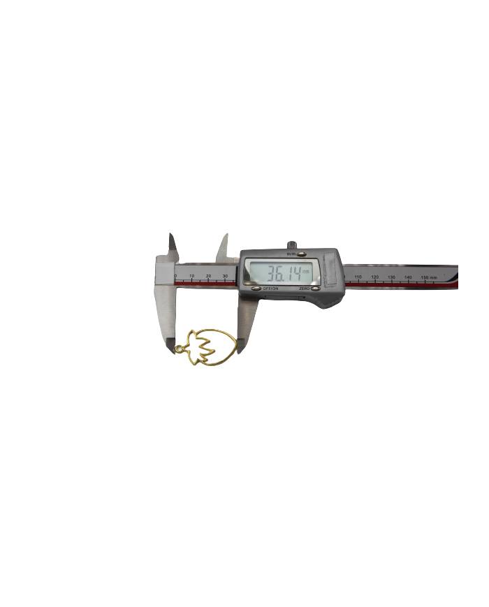 Pirinç Çilek Kolye Ucu - Bijuteri Takı