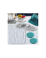 Tencere Tava Çaydanlık Altlığı Silikon Kalıp Epoksi Döküm Kalıbı -Kod:394