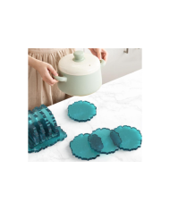 Tencere Tava Çaydanlık Altlığı Silikon Kalıp Epoksi Döküm Kalıbı -Kod:394