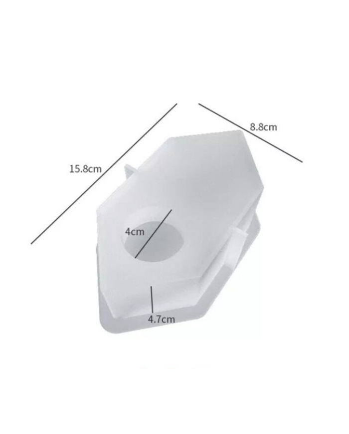 Mum Altlığı Silikon Kalıp Epoksi Döküm Kalıbı-Kod:1043