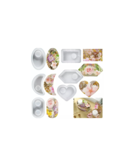 Mum Altlığı Silikon Kalıp Epoksi Döküm Kalıbı-Kod:1043