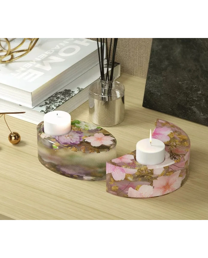 Mum Altlığı Silikon Kalıp Epoksi Döküm Kalıbı-Kod:1043