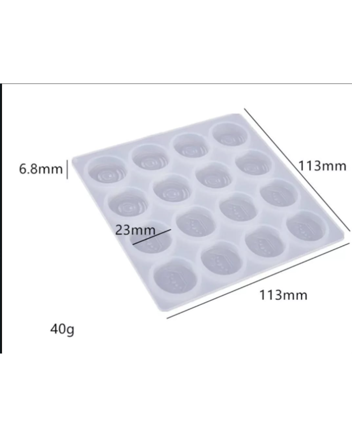 Dama Pulu Reçine Epoksi ve Beton Kalıbı -Kod:918